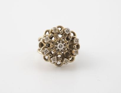 Important rhodium-plated yellow gold (750)...