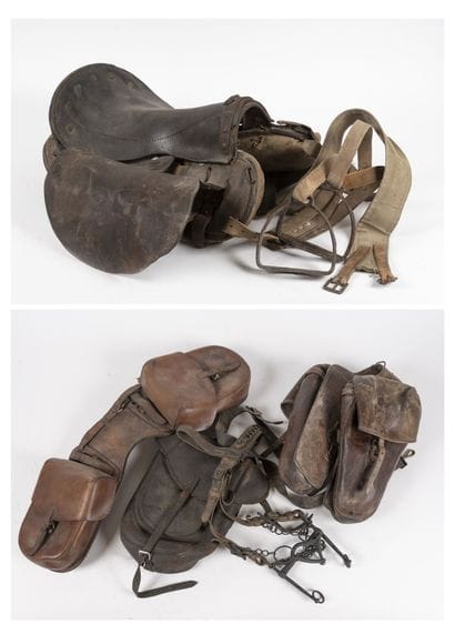 Selle de cavalerie française marquée Tarbes...