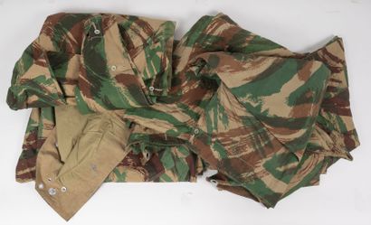 Lot de 6 demi-tentes françaises en toile...