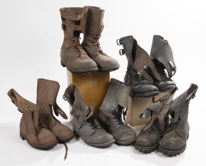 Lot de 5 paires de Rangers modèle 52 ou 65.

Années...