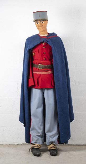 Mannequin de sous-lieutenant du 3e spahis...