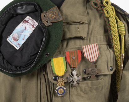 Uniforme d'un sous-lieutenant Commando Marine...