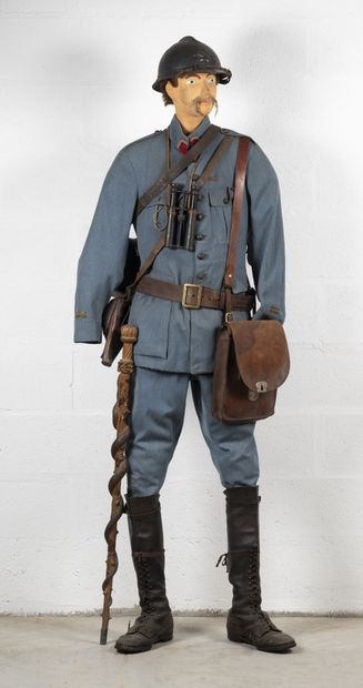 Mannequin d'un lieutenant du 285e R.A en...
