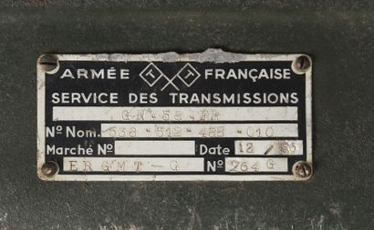 Génératrice G.N-58-FR de 1956.

Sur son ...