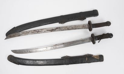Chine, vers 1880-1900
Deux sabres de type...