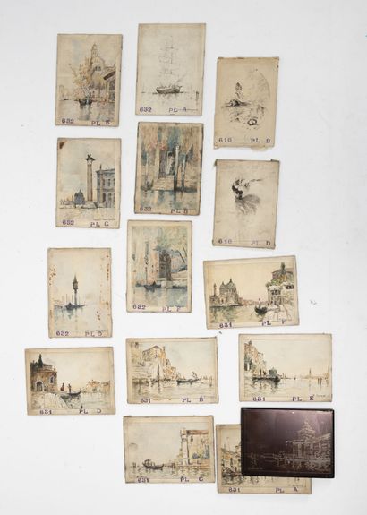 D'après Maurice BOMPARD (1857-1936)
Lot of...