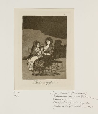 D'après Francisco de GOYA (1746-1828)
Lot...