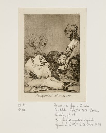 D'après Francisco de GOYA (1746-1828)
Lot...