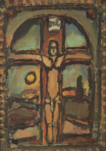 D'apres Georges ROUAULT
Christ on the cross.

Enhanced...