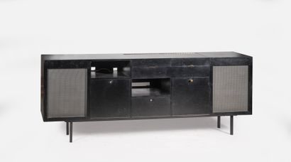 EMCE, XXème siècle
Enfilade hifi en placage...