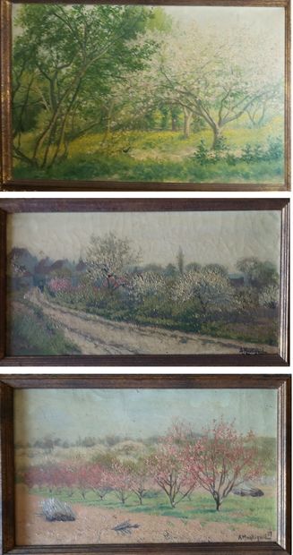 Georges DELOY (1856-1930)
Road lined with...