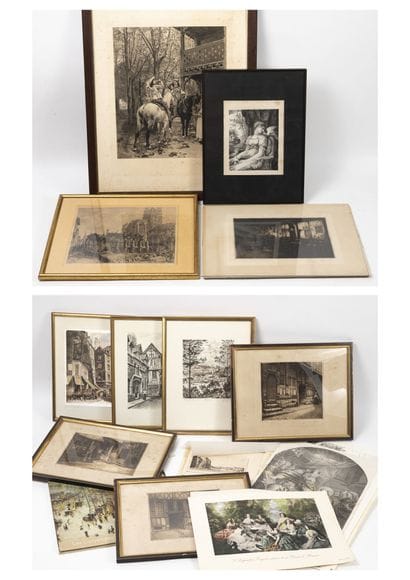 CAISSE :
Lot of engravings and reproductions...