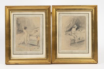 Ecole du XXème siècle
Erotic scene in the...