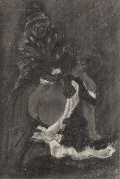 D'après Ferdinand ROPS (1833-1898)
The spanking.

Enhanced...