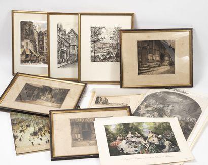 CAISSE :
Lot of engravings and reproductions...
