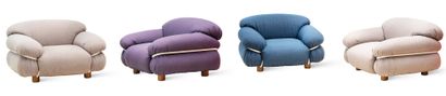 Gianfranco FRATTINI (1926-2004)
Pair of armchairs...