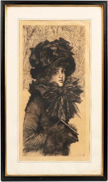D'après James TISSOT (1836-1902)
Sunday morning.
Drypoint...