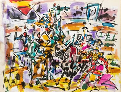 GEN PAUL (1895-1975)
Corrida.
Aquarelle et...