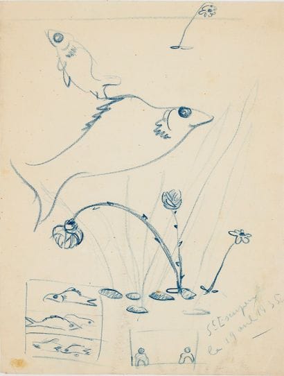 Antoine DE SAINT-EXUPÉRY (1900-1944)
Croquis...