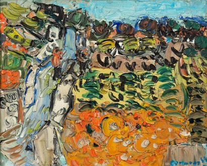 André COTTAVOZ (1922-2012)
La végétation,...