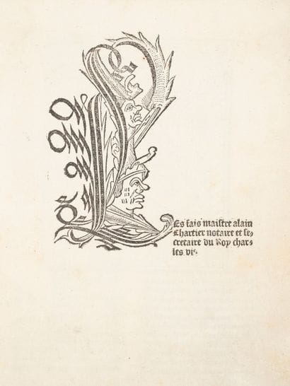 CHARTIER, Alain
Les fais maistre Alain Chartier,...