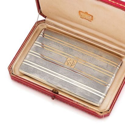 CARTIER, New York
Rectangular cigarette case,...