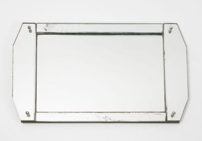 Serving tray.

In glass with bevelled edge....