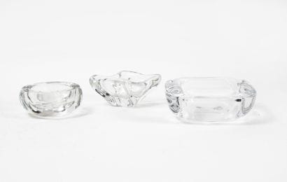 BACCARAT
Ashtray.

In cut crystal.

Signed...