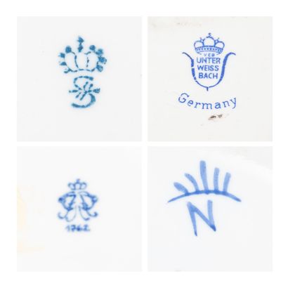 EUROPE, XXème siècle
Set of 9 subjects in...
