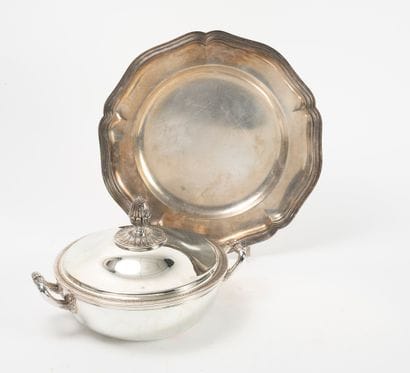 CHRISTOFLE

Silver plated openwork vegetable...