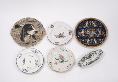 FRANCE ou Belgique
Lot of ceramic platerie...