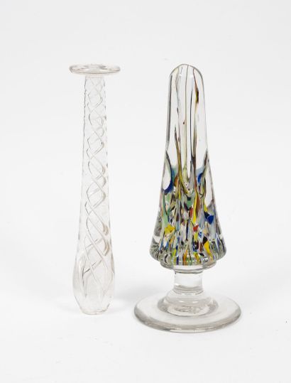 - Cone in colorless glass with inclusion...