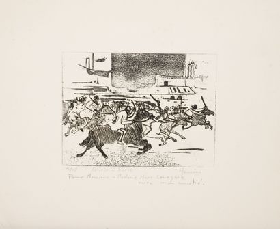 Claude MANCINI (1937)
Bouquet of flowers.

Lithograph...