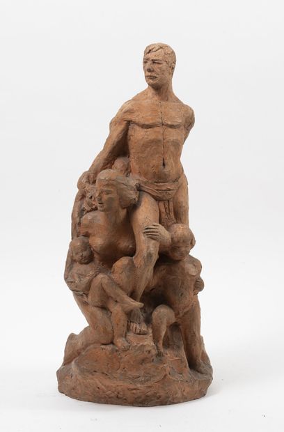 Léon MOURADOFF (1893-1980)
The Family, 1941.

Terracotta...