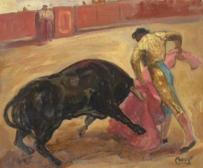 André BOURBIAUX (1909-1979)
Corrida.

Huile...