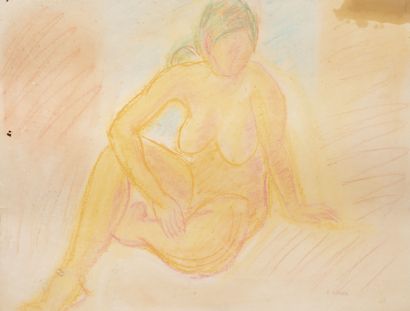 François DIANA (1903-1993)
Nu assis et Paysage...