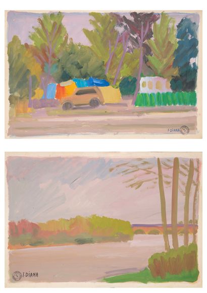 François DIANA (1903-1993)
Paysages

Deux...