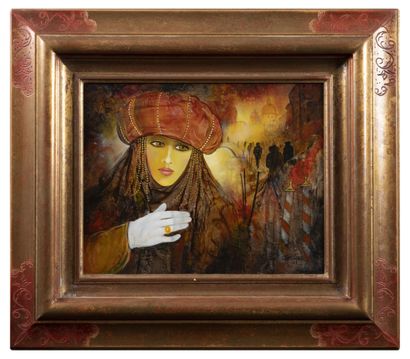 Jean-Claude CAMPANA (1941)
Red ochre glows.

Oil...