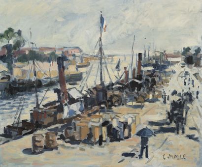 Charles MALLE (1935)
L'ombrelle bleue

Huile...