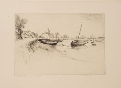 Edgar CHAHINE (1874-1947)
Le Croisic, 1931.

Pointe...