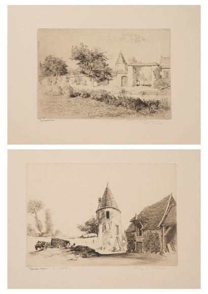 Edgar CHAHINE (1874-1947)
Charpont, Abbaye...