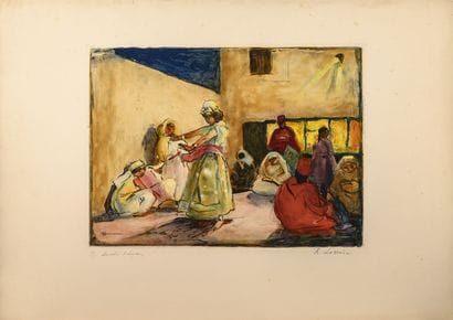 Lucien SIMON (1861-1945)
La danseuse orientale.

Eau-forte...