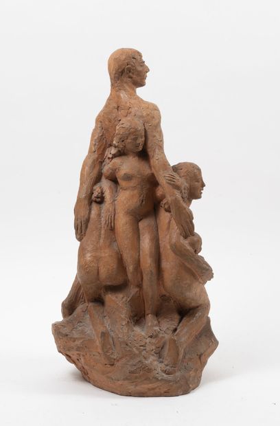 Léon MOURADOFF (1893-1980)
The Family, 1941.

Terracotta...