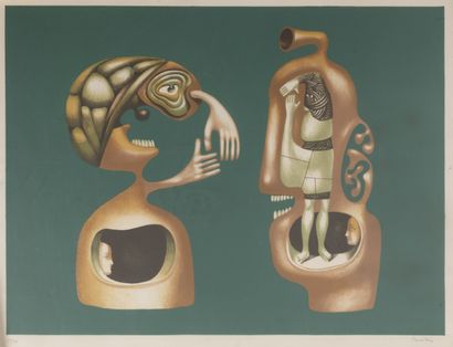Jules PERAHIM (1914-2008)
Hug et Dialogue.

Deux...