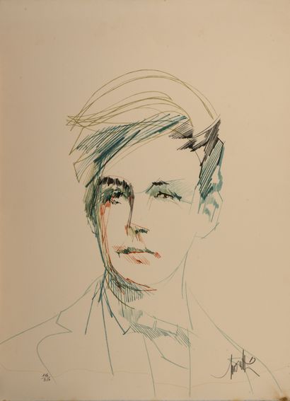 Raymond MORETTI (1931-2005)
Rimbaud

Deux...