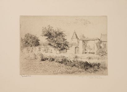 Edgar CHAHINE (1874-1947)
Charpont, Abbaye...