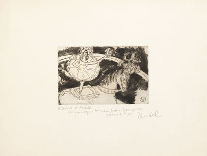 Gabriel ZENDEL (1906-1992)
Numéro de cirque,...