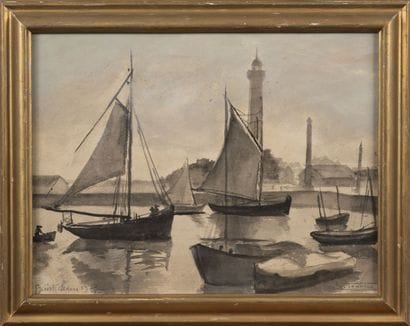 Suzanne TOURTE (1904-1979)
Ouistreham, 1927.

Encre,...