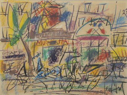 GEN PAUL (1895-1975)
Le Moulin Rouge.

Crayolor...