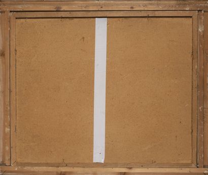 HELU (XXème siècle)
Le port.

Huile sur carton.

Signé...